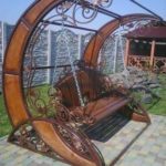 Кованная скамейка